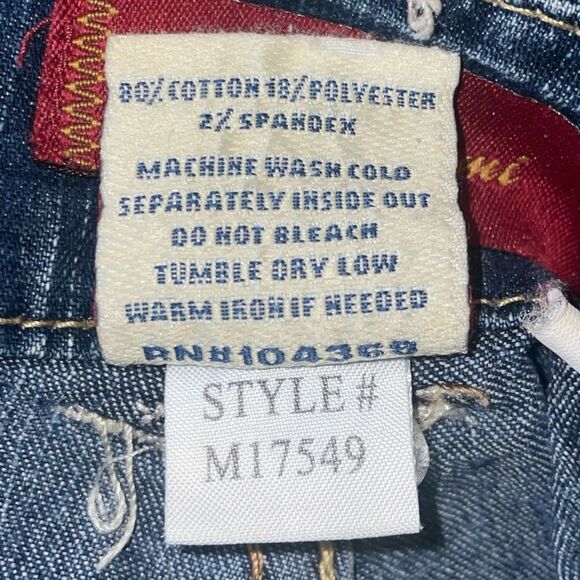 1.8 by YMI Denim Jean Bermuda Y2K Junior Shorts Junior Size 13 - Picture 7 of 9